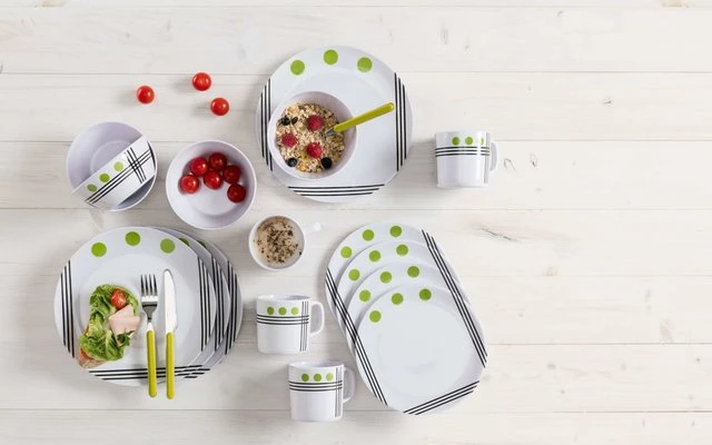 Berger Dots Melamin Geschirr-Set 16-tlg. Rot 1 Berger Dots Melamin Geschirr-Set 16-tlg. Rot