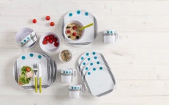 Berger Dots Melamin Geschirr-Set 16-tlg. Blau -Dometic Verkaufsgeschäft 265303 1898507 2