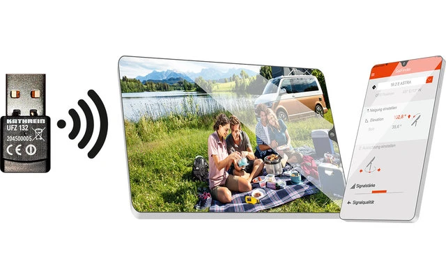 Kathrein UFZ132 WLan-USB-Adapter Für Sat-Anlagen CAP Und CTS 1 Kathrein UFZ132 WLan-USB-Adapter Für Sat-Anlagen CAP Und CTS