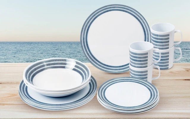 Brunner Bluebay Melamin-Set 16-tlg. 2 Brunner Bluebay Melamin-Set 16-tlg. – Bild 2