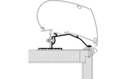 Thule Caravan Omnistor 6200 / 6300 / 9200 Markisenadapter Dachmontage 3,0 M -Dometic Verkaufsgeschäft 357761 2544059