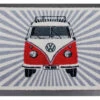 VW Collection T1 Bulli Strahlen Fußmatte Rot 70 X 50 Cm