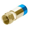 Megasat F-Kompressionsstecker 7mm Für Koaxialkabel Blau