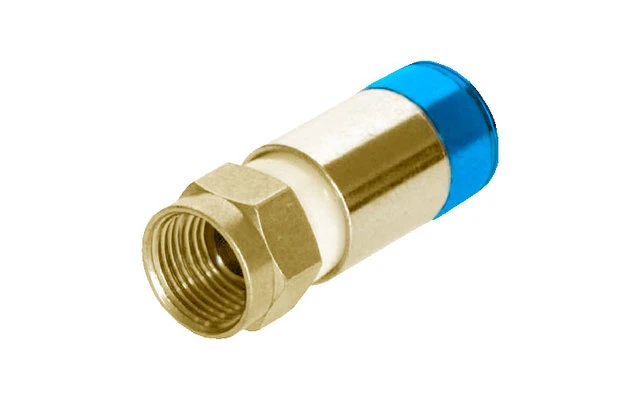 Megasat F-Kompressionsstecker 7mm Für Koaxialkabel Blau 1 Megasat F-Kompressionsstecker 7mm Für Koaxialkabel Blau