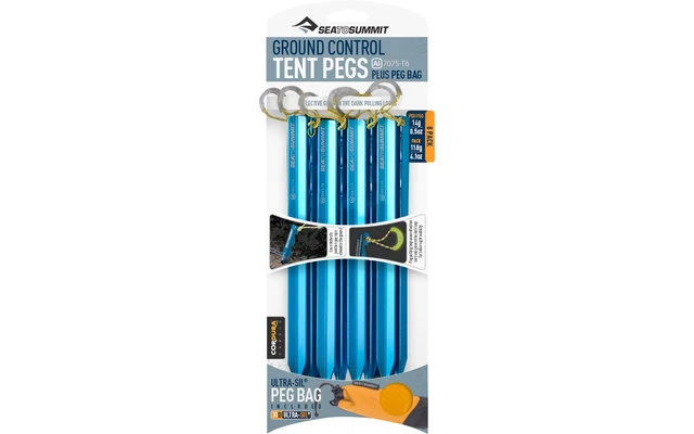 Sea To Summit Ground Control Tent Pegs Zeltheringe 8er Pack 1 Sea To Summit Ground Control Tent Pegs Zeltheringe 8er Pack