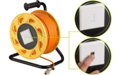 Goobay CAT 7A Netzwerk Kabeltrommel 50m -Dometic Verkaufsgeschäft 443837 3159458