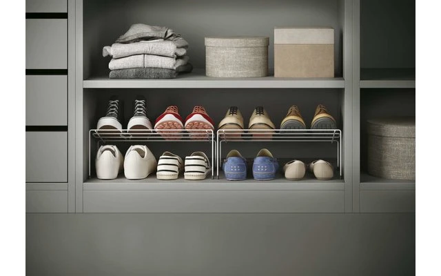 Metaltex Cipok-2 Schrankeinsatz Für Schuhe 2er Set Weiß 3 Metaltex Cipok-2 Schrankeinsatz Für Schuhe 2er Set Weiß – Bild 3