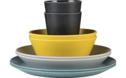 Mepal Bloom Melamin Geschirr-Set-8-teilig Pebble Sortiert -Dometic Verkaufsgeschäft 510842 3435920 1