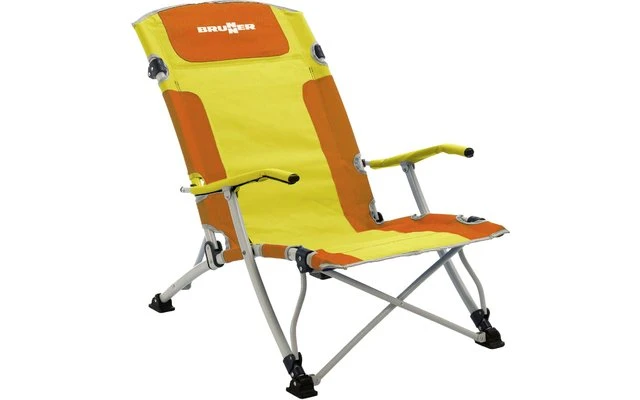 Brunner Bula XL Strandstuhl Gelb/orange 2 Brunner Bula XL Strandstuhl Gelb/orange – Bild 2