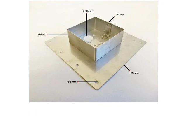 Autoterm Einbauflansch Air 4D Bodenmontagehalterung 80 Mm 5 Autoterm Einbauflansch Air 4D Bodenmontagehalterung 80 Mm – Bild 5