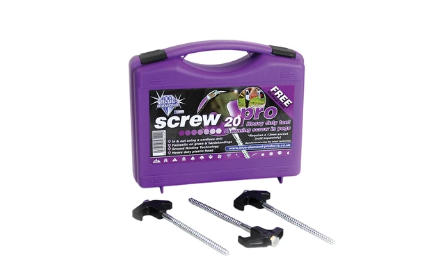 Blue Diamond Pegs Pro Schraubheringe Für Zelte 20 Teilig Aus Stahl 1 Blue Diamond Pegs Pro Schraubheringe Für Zelte 20 Teilig Aus Stahl