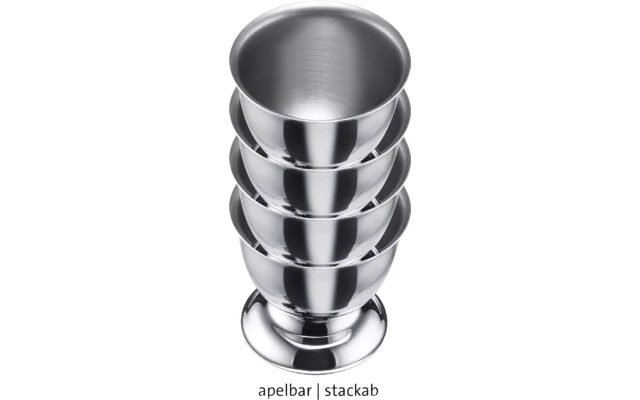 Westmark 4 Eierbecher Mit Fuß Edelstahl 4 Westmark 4 Eierbecher Mit Fuß Edelstahl – Bild 4