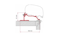 Fiamma Adapter Caravan Roof 400 CM Passend Für F80 F65