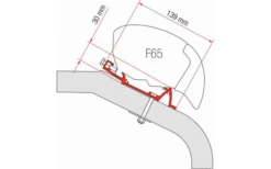 Fiamma Adapter Lmc Tec 370 Cm Passend Für F65 Und F80 Markise