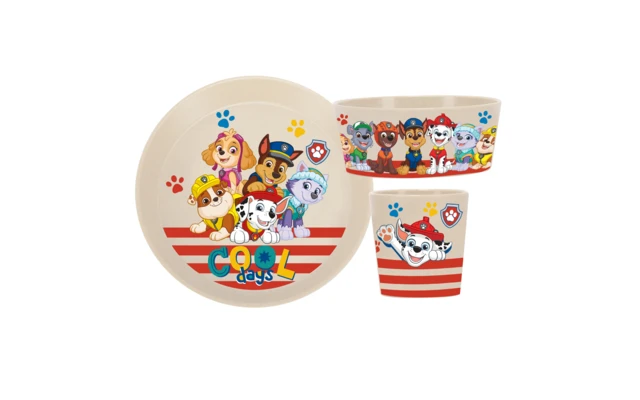 Koziol Connect Paw Patrol Geschirr Set 3 Teilig Creme 1 Koziol Connect Paw Patrol Geschirr Set 3 Teilig Creme