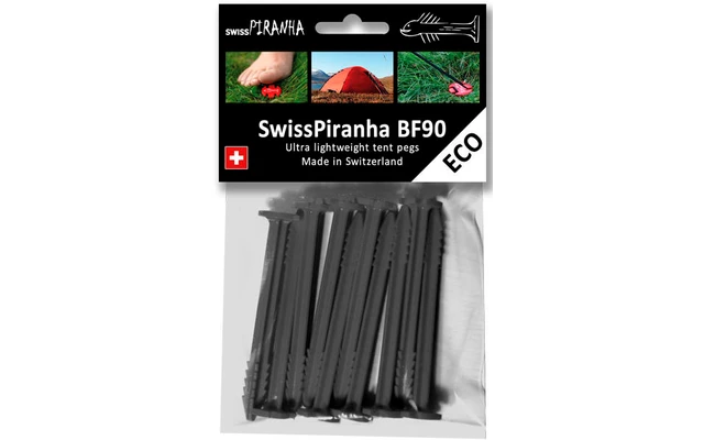 SwissPiranha BF90 Zelthering Schwarz 9,7 Cm Einzeln 3 SwissPiranha BF90 Zelthering Schwarz 9,7 Cm Einzeln – Bild 3