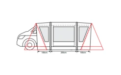 Outdoor Revolution Cayman Combo Air Vorzelt Low 180 Bis 210 Cm -Dometic Verkaufsgeschäft 636903 4332455