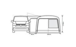 Outdoor Revolution Cayman Combo Air Vorzelt Low 180 Bis 210 Cm -Dometic Verkaufsgeschäft 636907 4332467