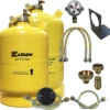 Gaslow LPG Doppelzylinder-Kit Mit Einfüllstutzen Und Stutzenhalterung 6 Kg Und 11 Kg