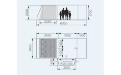 Dometic Rarotonga DA FTT 401 AIR LH Aufblasbares Driveaway Vorzelt 3 M Modell Links -Dometic Verkaufsgeschäft 707747 4801769