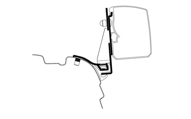 Thule Adapter T 3200 VW T5/T6 Minivan Multi Rail Kurzer Radstand 2 Thule Adapter T 3200 VW T5/T6 Minivan Multi Rail Kurzer Radstand – Bild 2