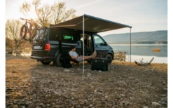 Fiamma F45s 260 Markise Für Rechtslenker VW T5/T6 Multivan/Transporter Tuchfarbe Royal Grey 260 Cm Gehäusefarbe Deep Black -Dometic Verkaufsgeschäft 814985 5295284 1