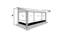 Thule Seitenwand Set Safari Residence G3 8000 -Dometic Verkaufsgeschäft 89340 628564